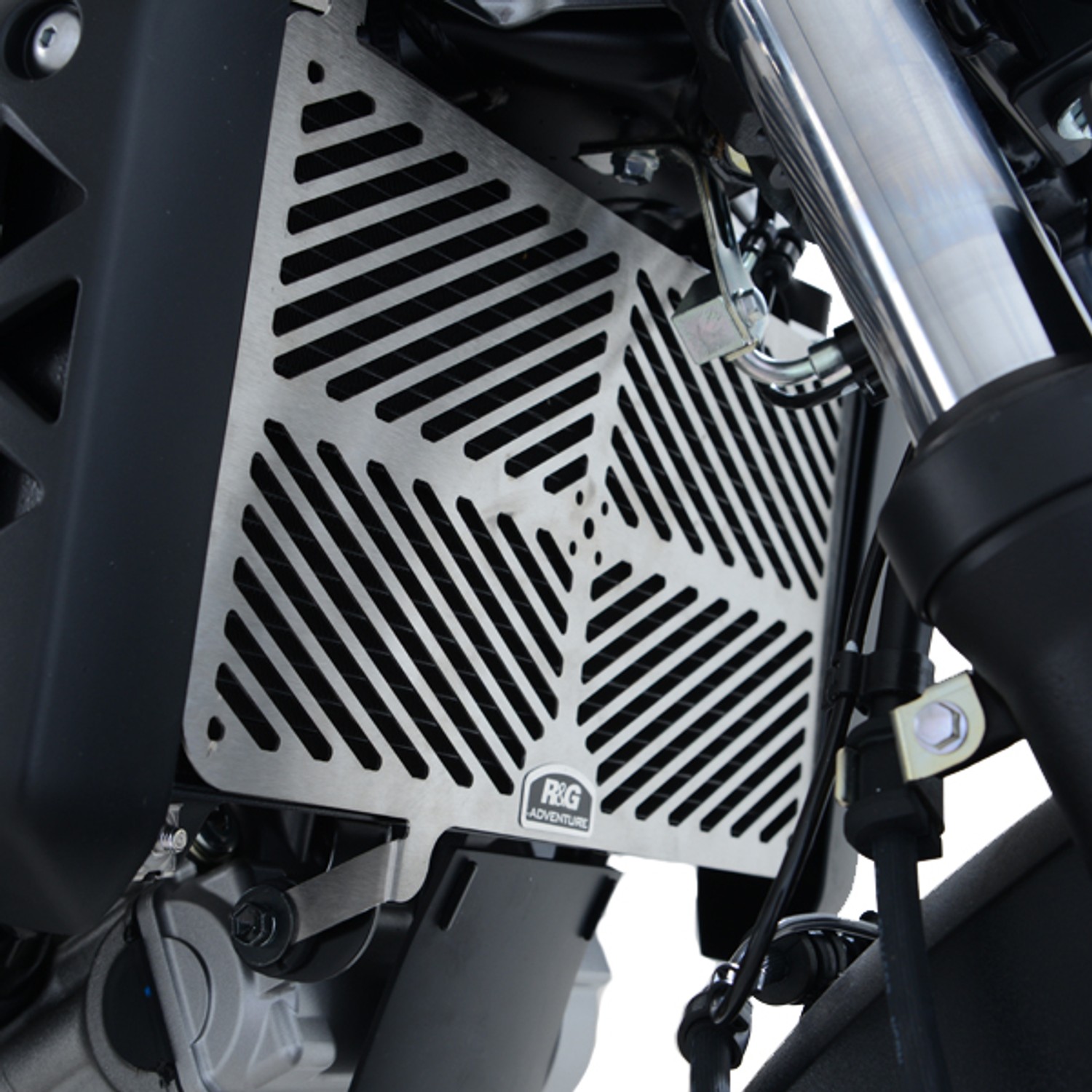 R&G Racing Stainless Steel Radiator Guard for Suzuki SV650 / SV650X '16-'22 R&G Racing Stainless Steel Radiator Guard for Suzuki SV650 / SV650X '16-'22